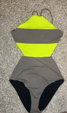 LeSwim Colorblock reversible Cutout One-Piece Swimsuit Size US 8 IT 44